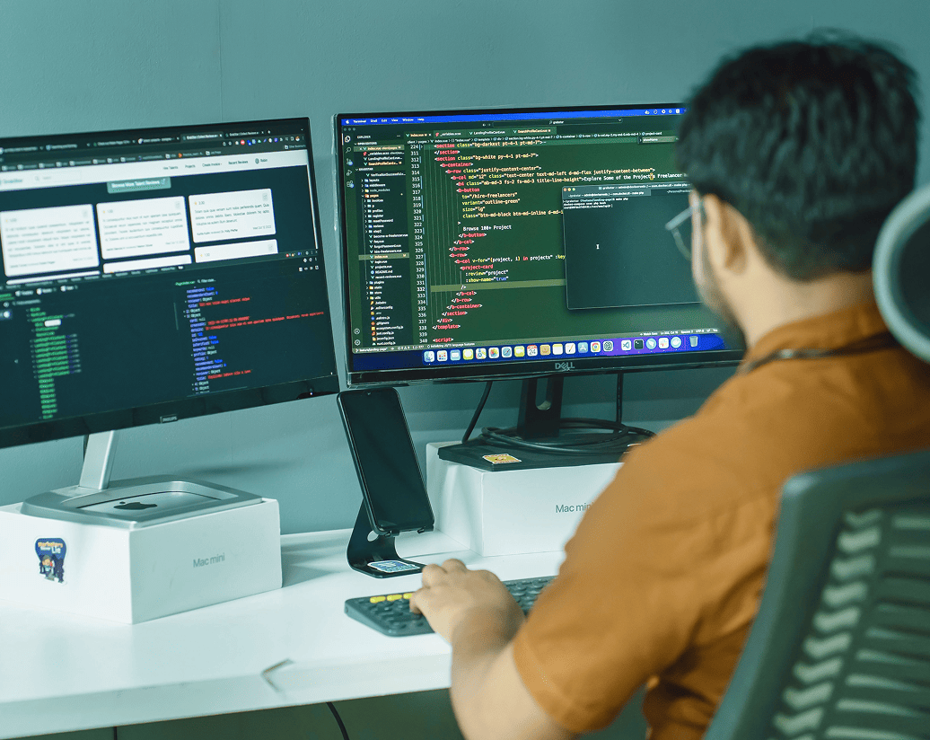 Web development screens